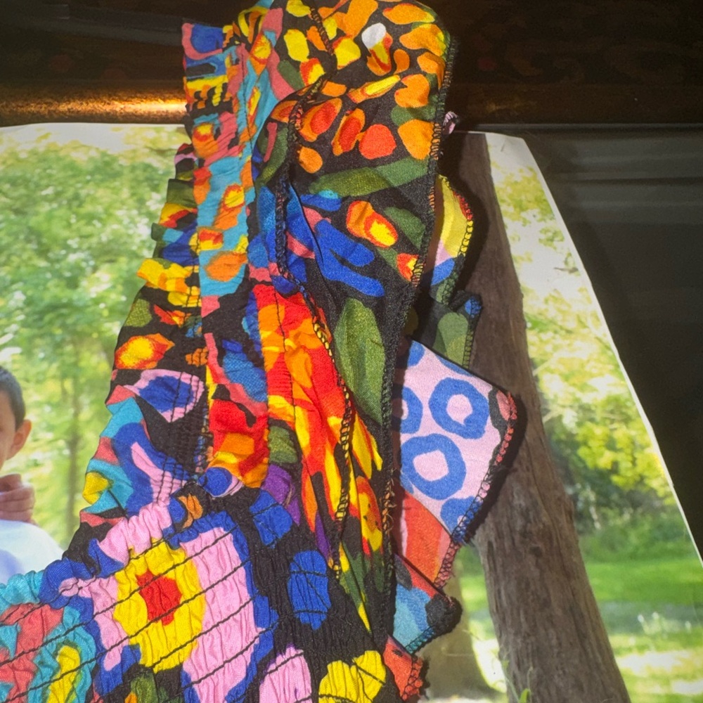 Colorful Abstract Maxi Dress - Picture 4 of 6